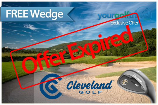 Free Cleveland Wedge for golf breaks of 12 or more